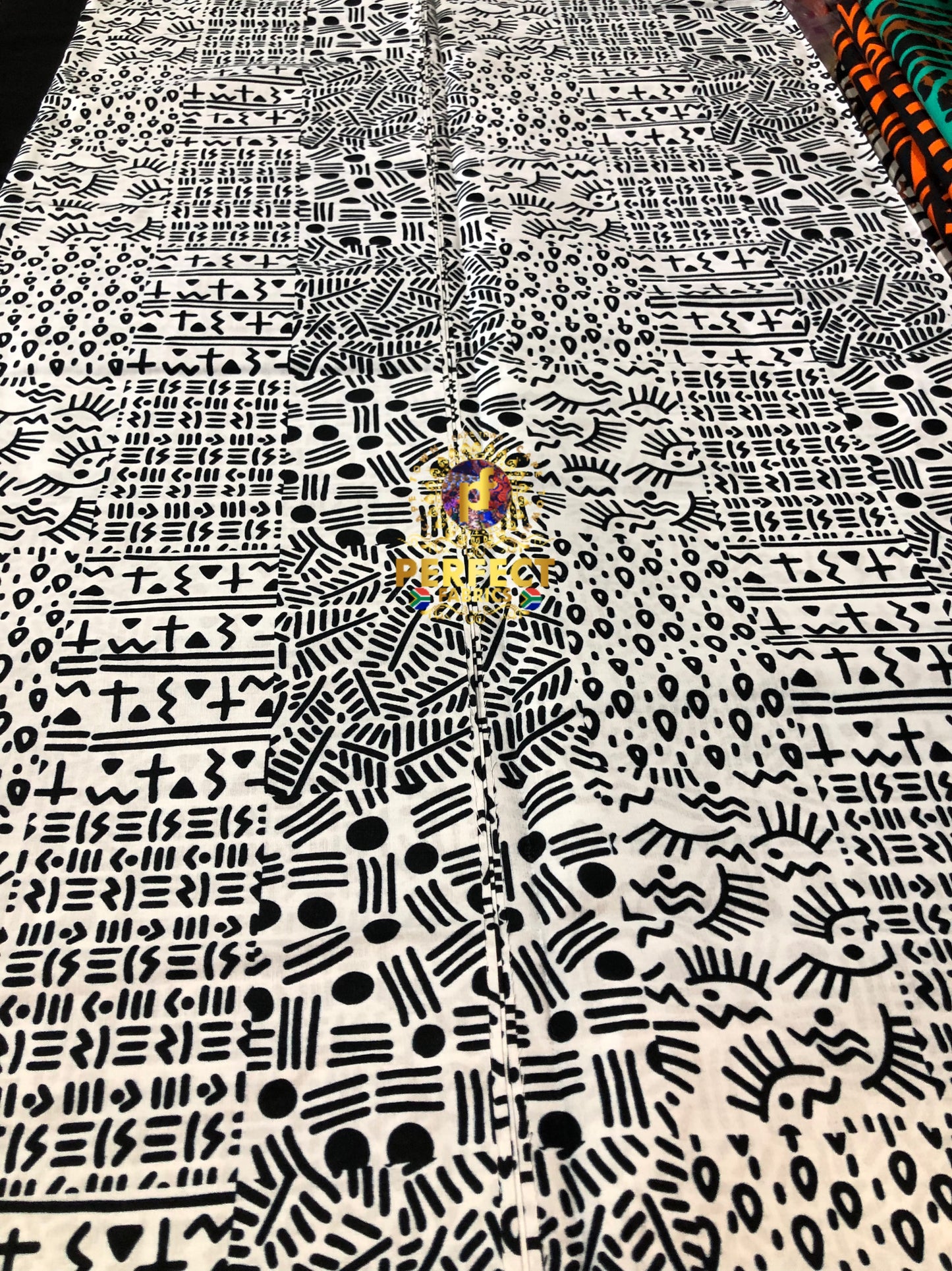 White & Black Tribal Ankara