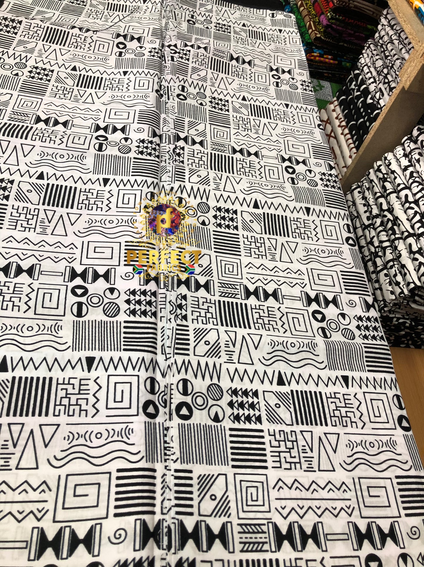 White & Black Tribal Ankara