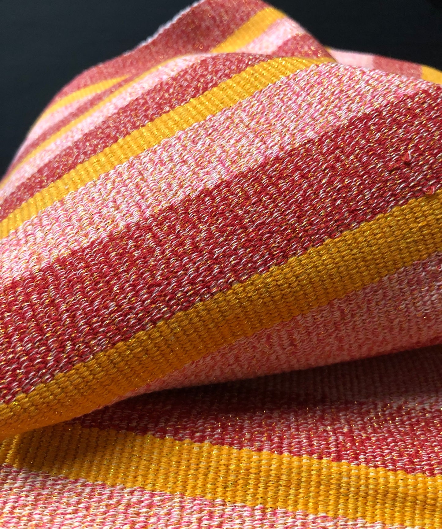 Fugu- Baby Pink & Gold Mix Kente