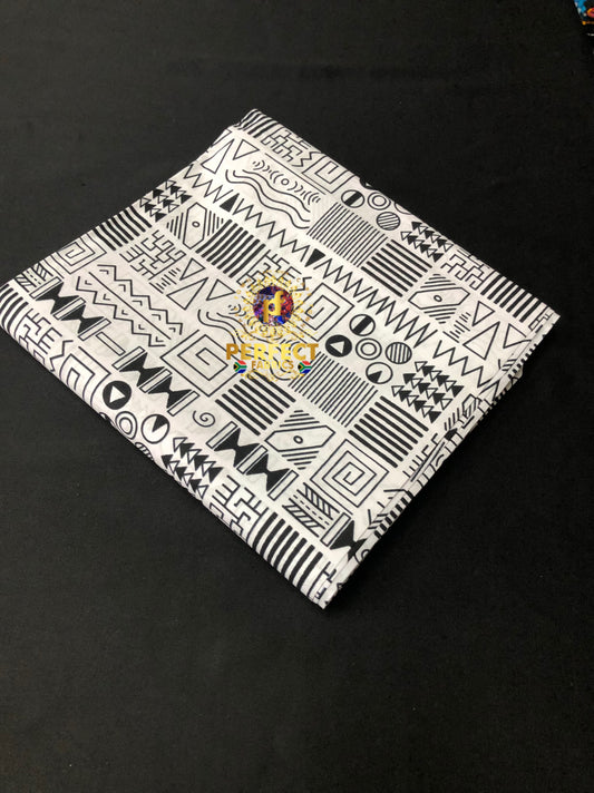 White & Black Tribal Ankara