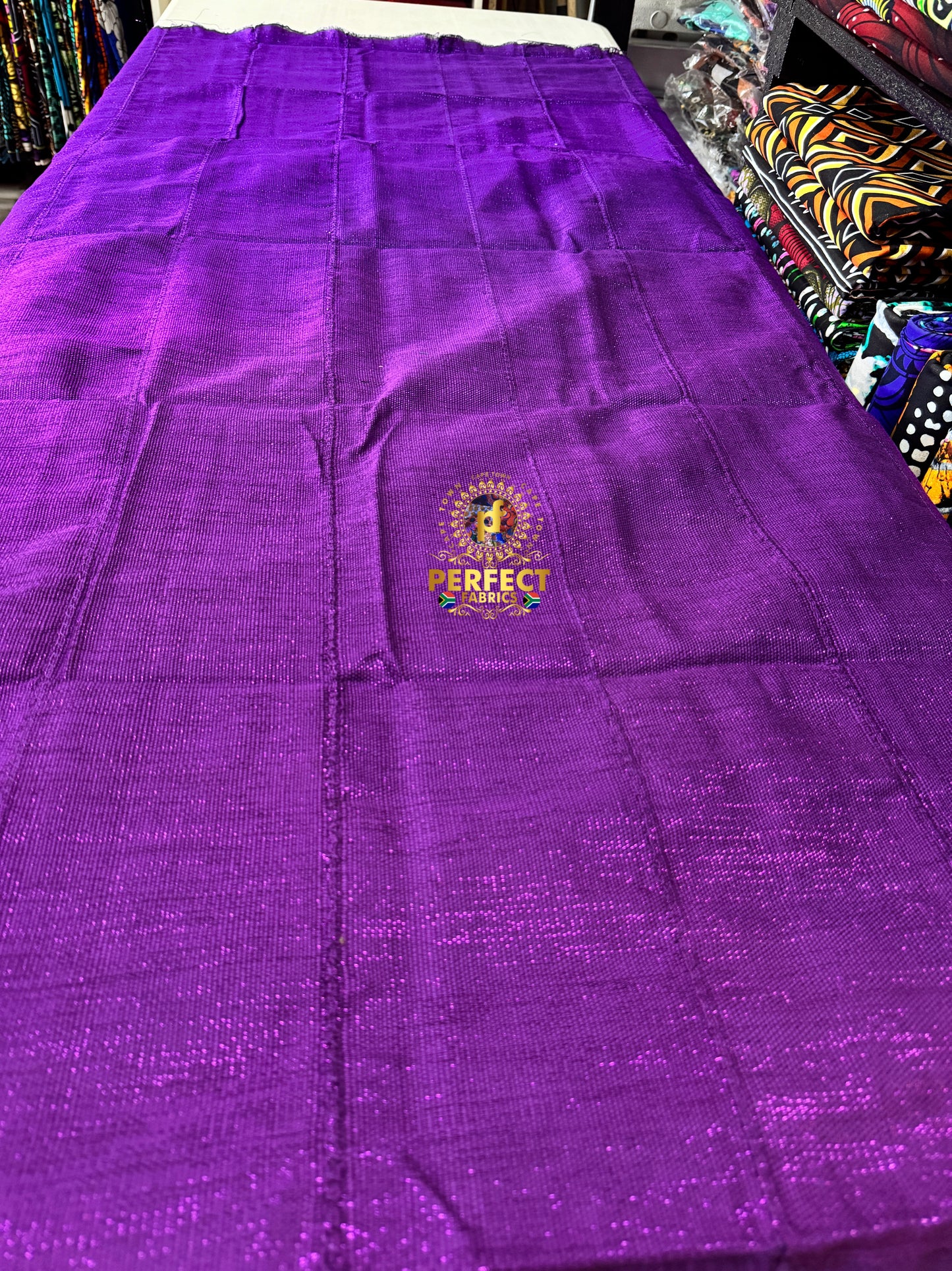Purple Tones Ombre Shimmery Plain Kente