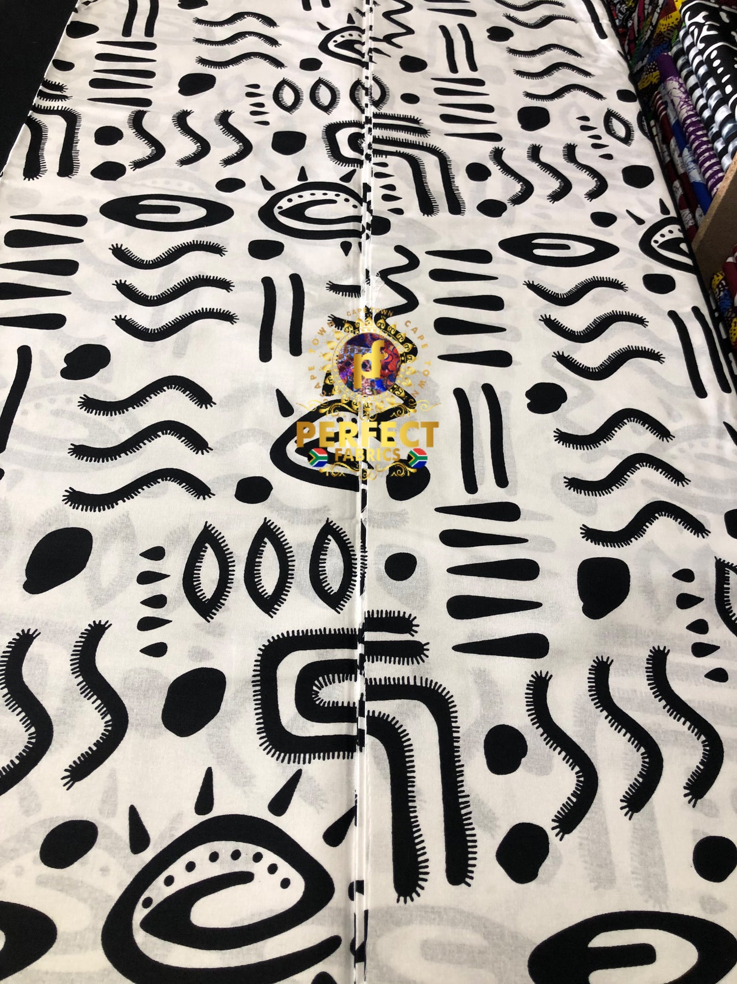 White & Black Tribal Ankara