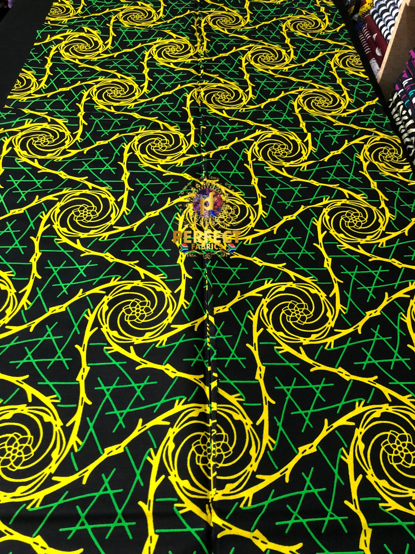 Green & Yellow Cotton Ankara