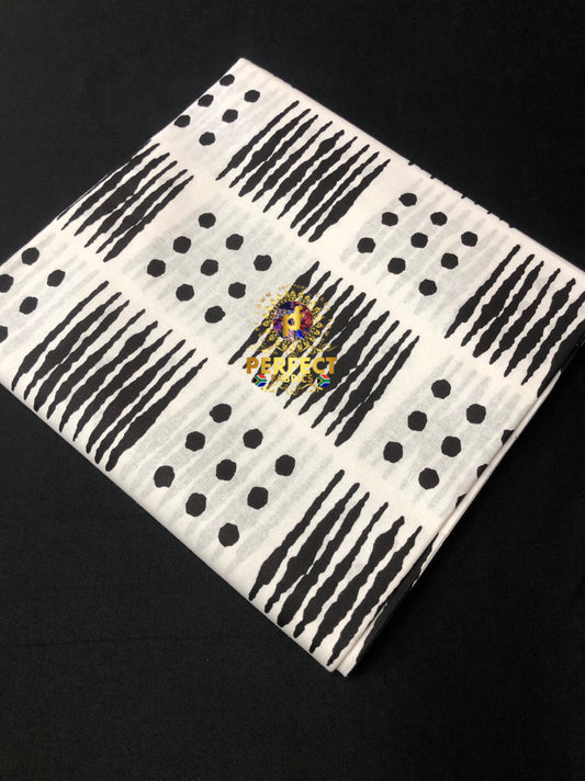 White & Black Tribal Ankara