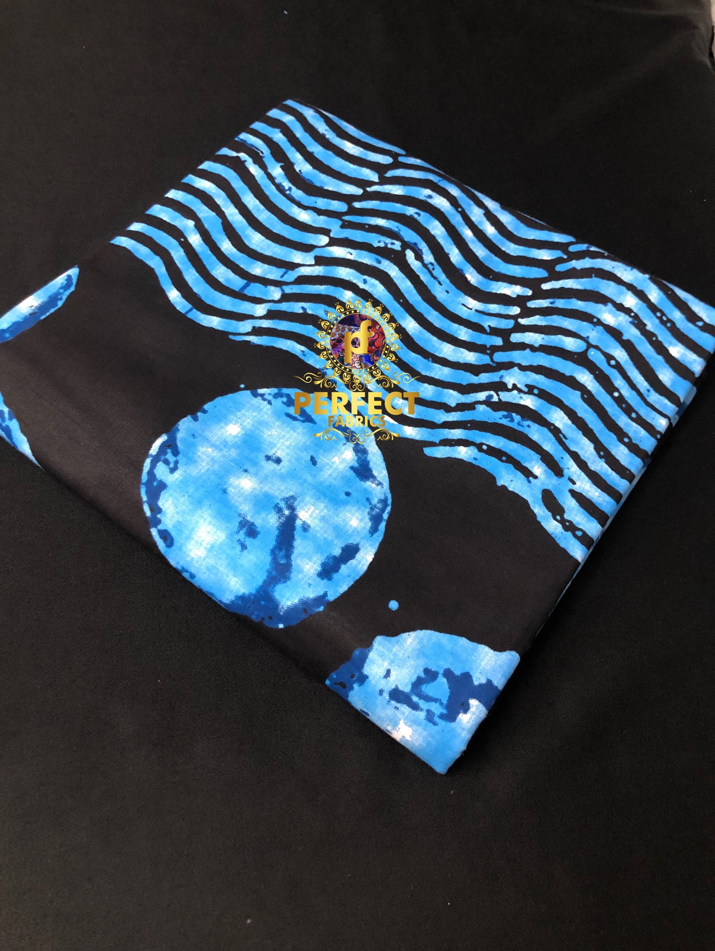 Blue & Black Unique Ankara