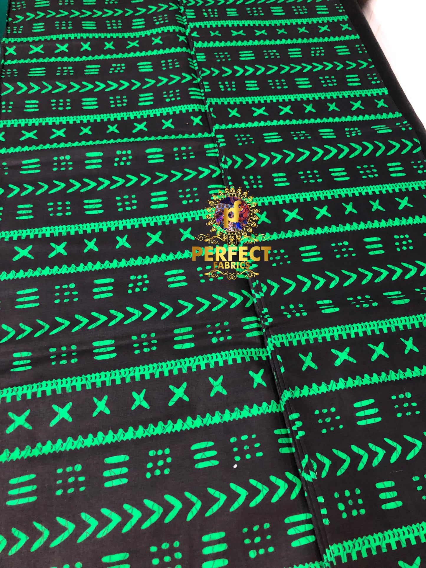 Green & Black Tribal Ankara