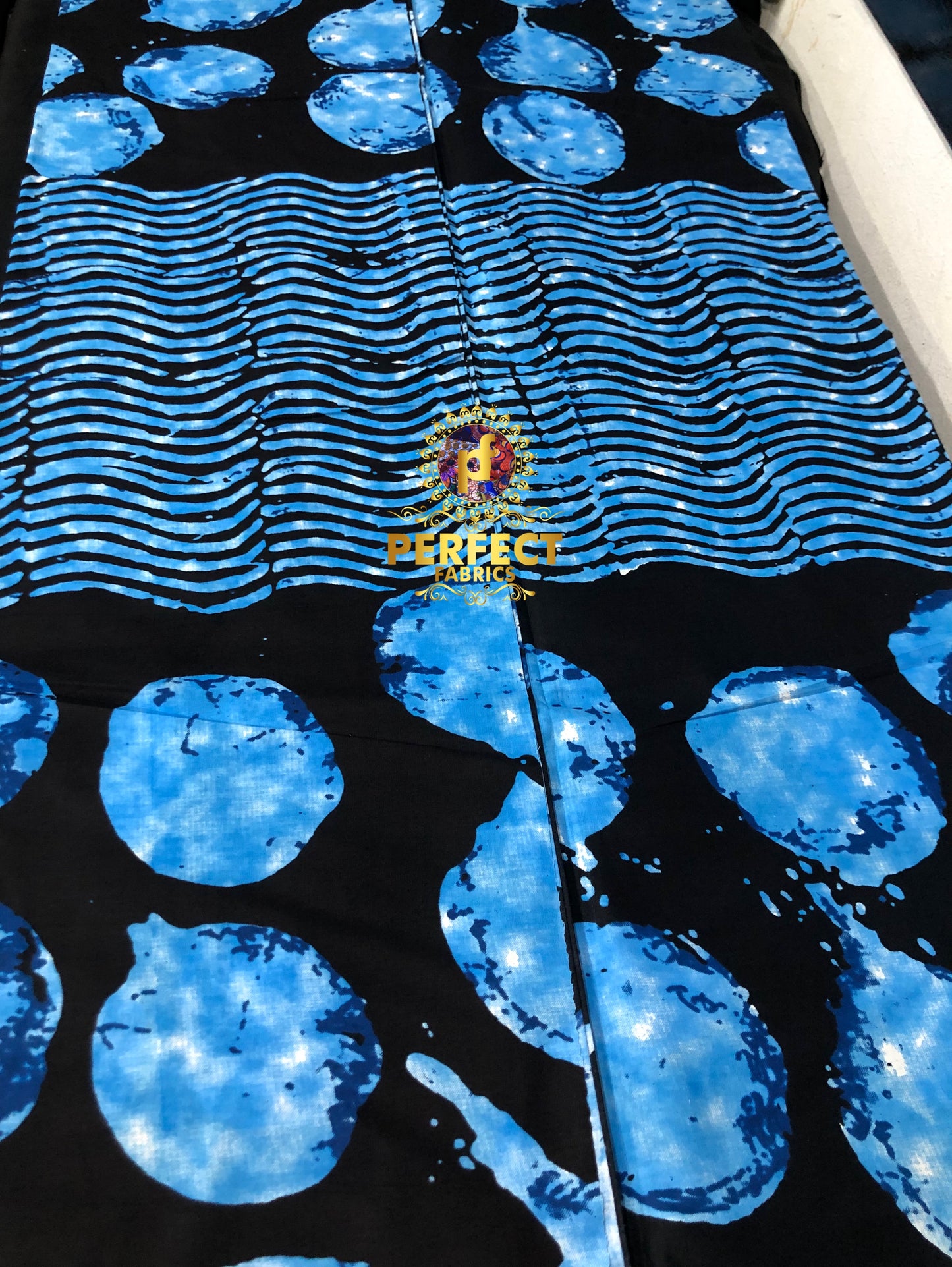 Blue & Black Unique Ankara