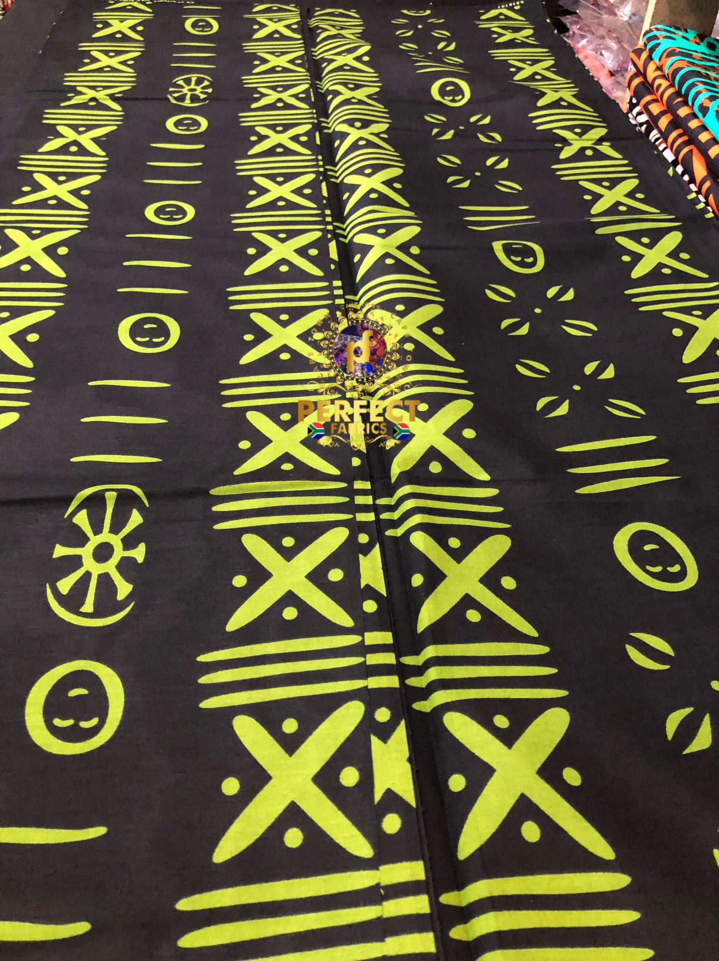 Black & Green Tribal Ankara