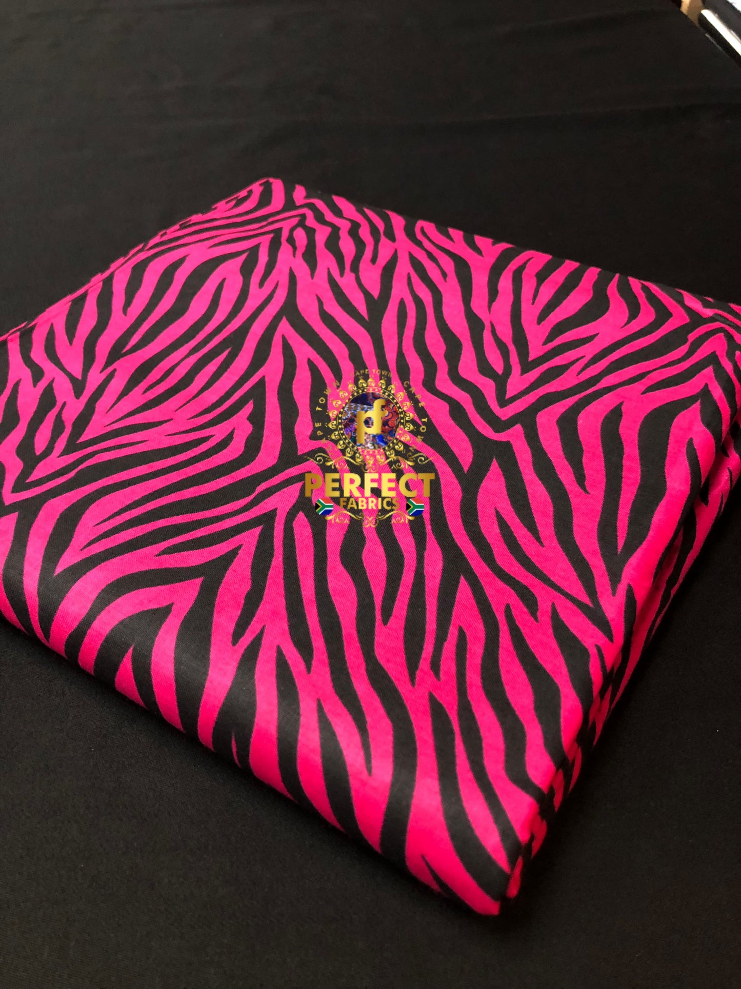 Pink & Black Zebra Ankara
