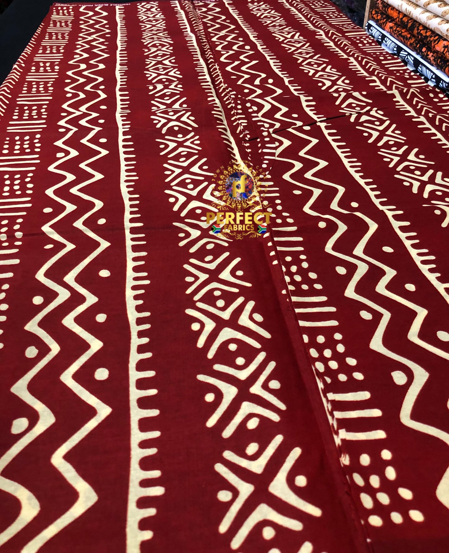 Maroon & Cream Tribal Ankara