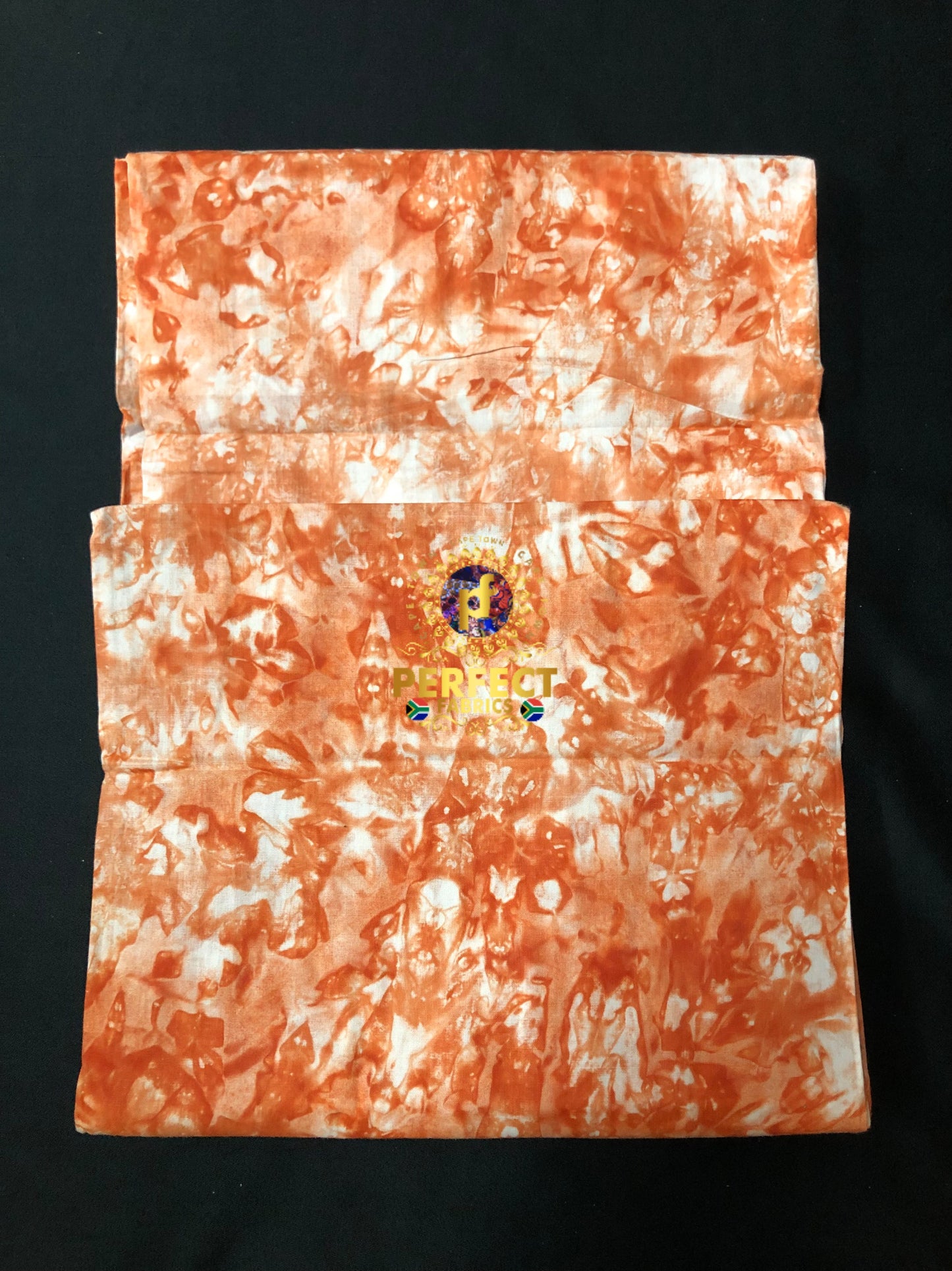 Orange Splash Cotton Adire