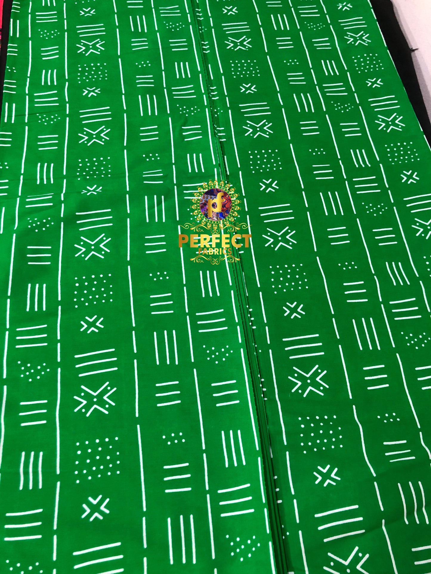 Green & White Tribal Ankara