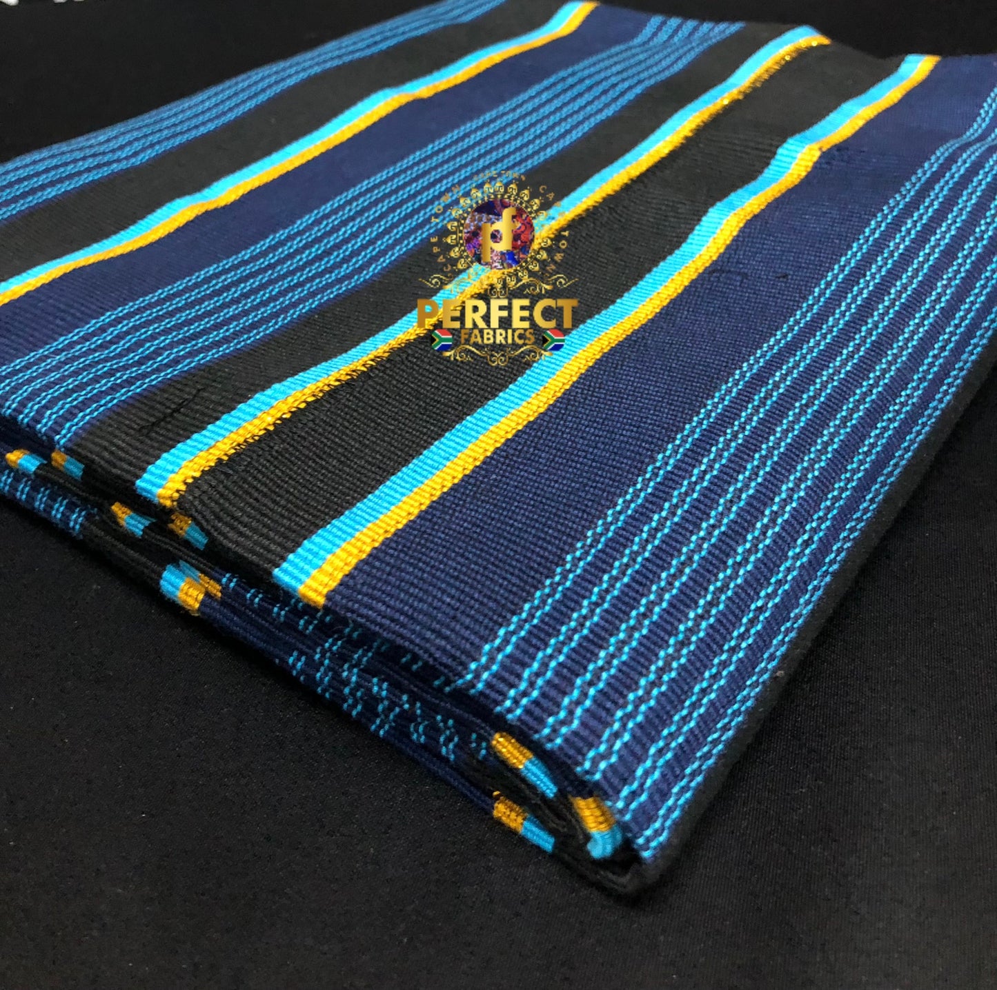 Blue Fugu Kente Pattern