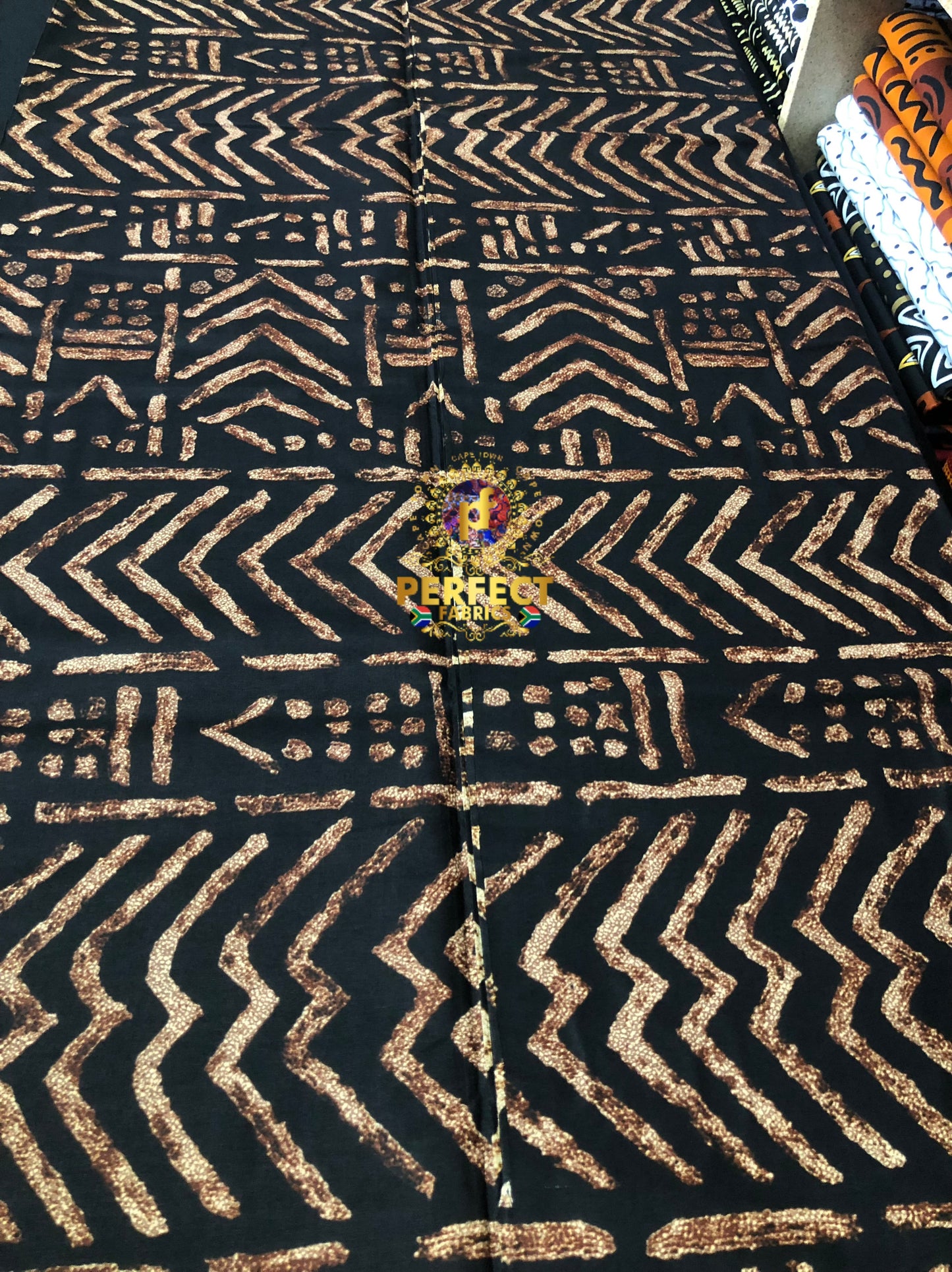 Brown & Black Tribal Ankara