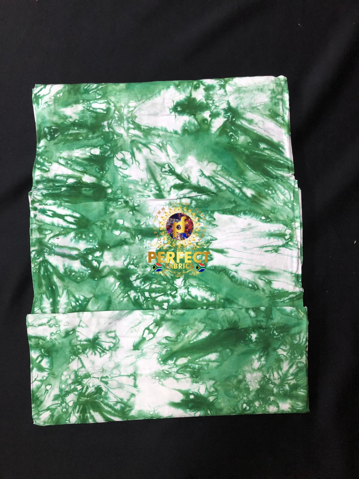 Light Green Splash Cotton Adire