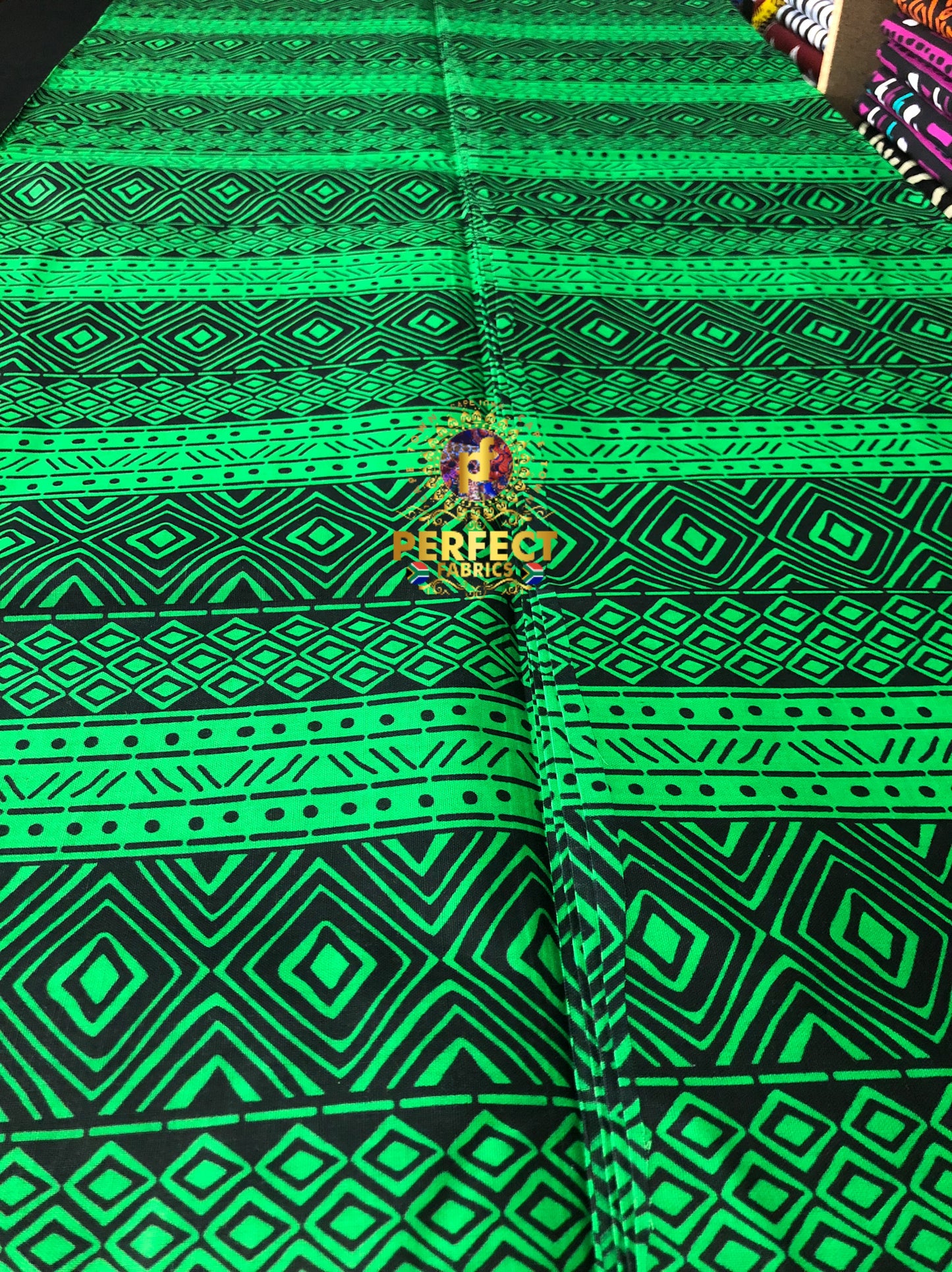 Green & Black Tribal Ankara