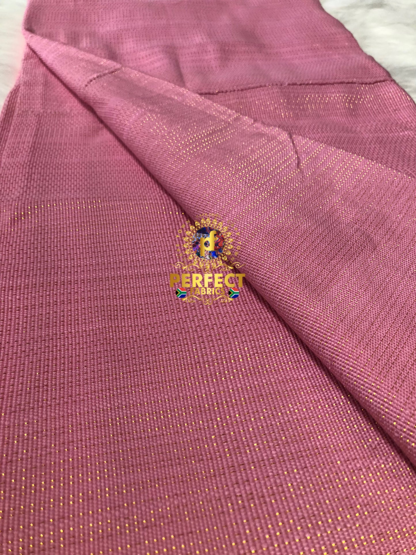 Fugu- Baby Pink & Gold Shimmer Plain