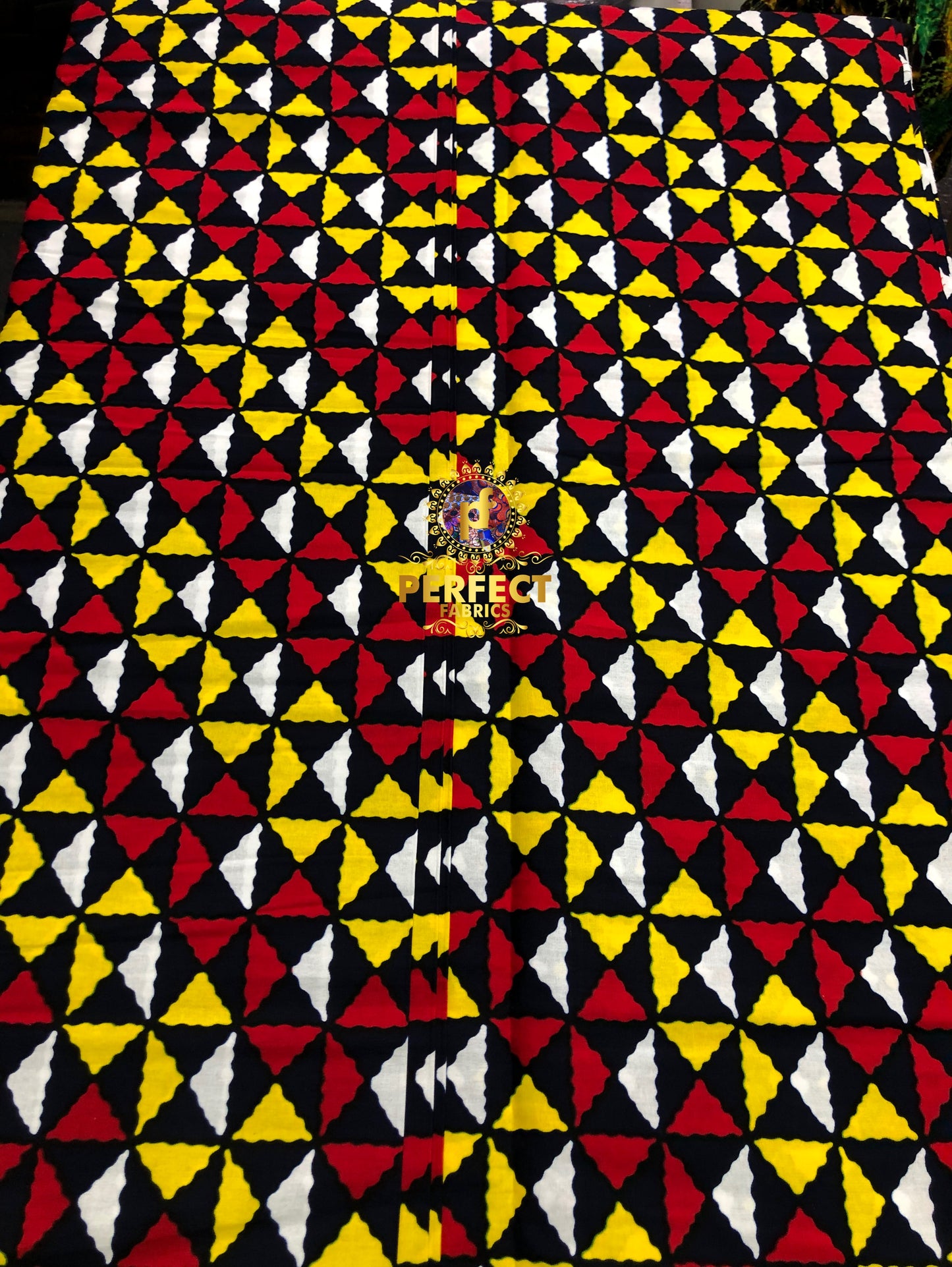 Red,White,Yellow & Black Ankara