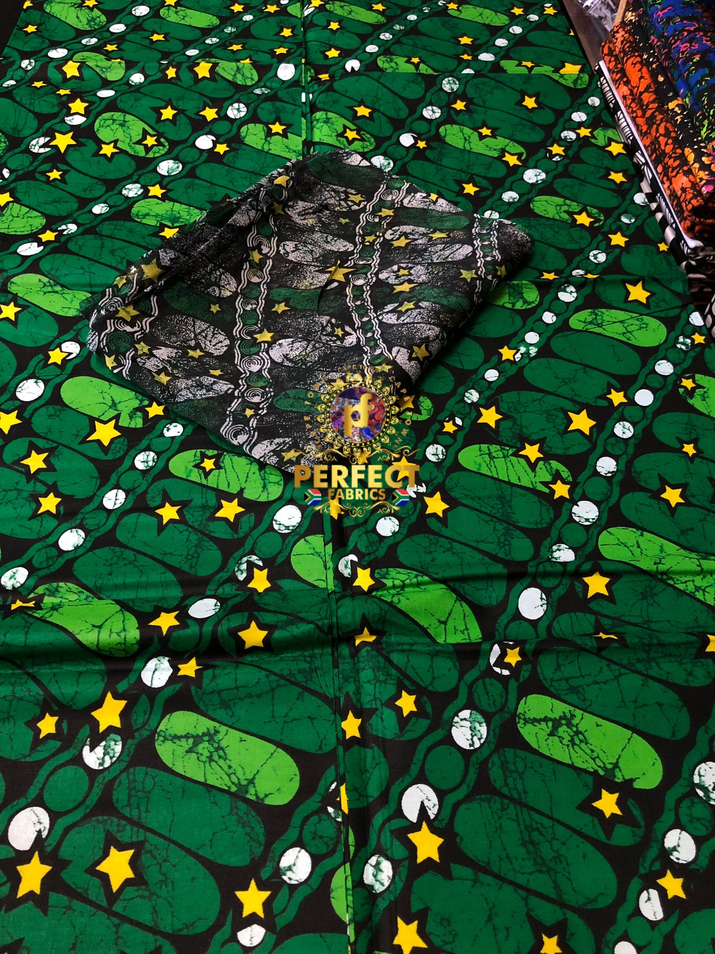 Vintage Ankara & Chiffon Set