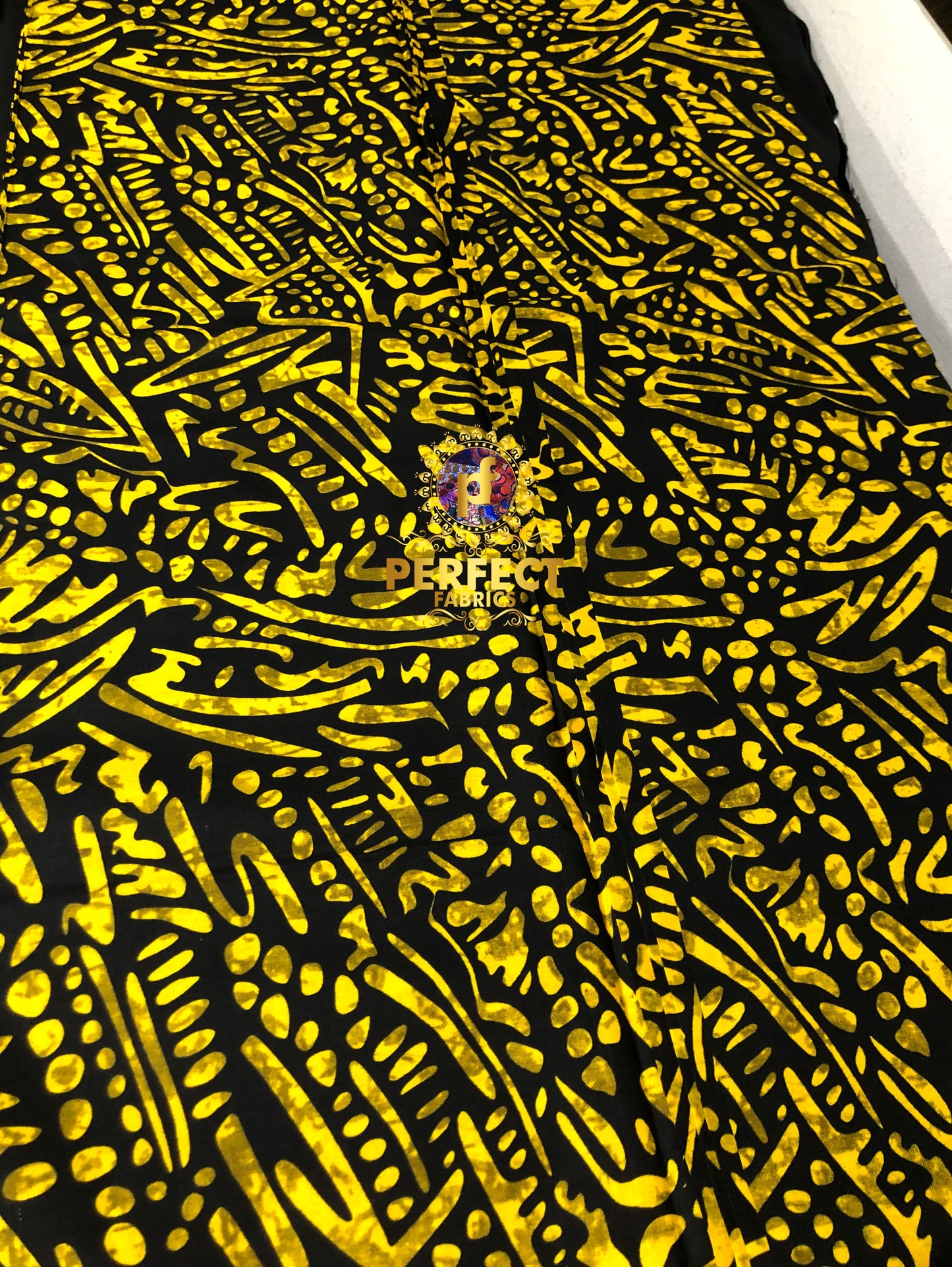 Yellow & Black Ankara
