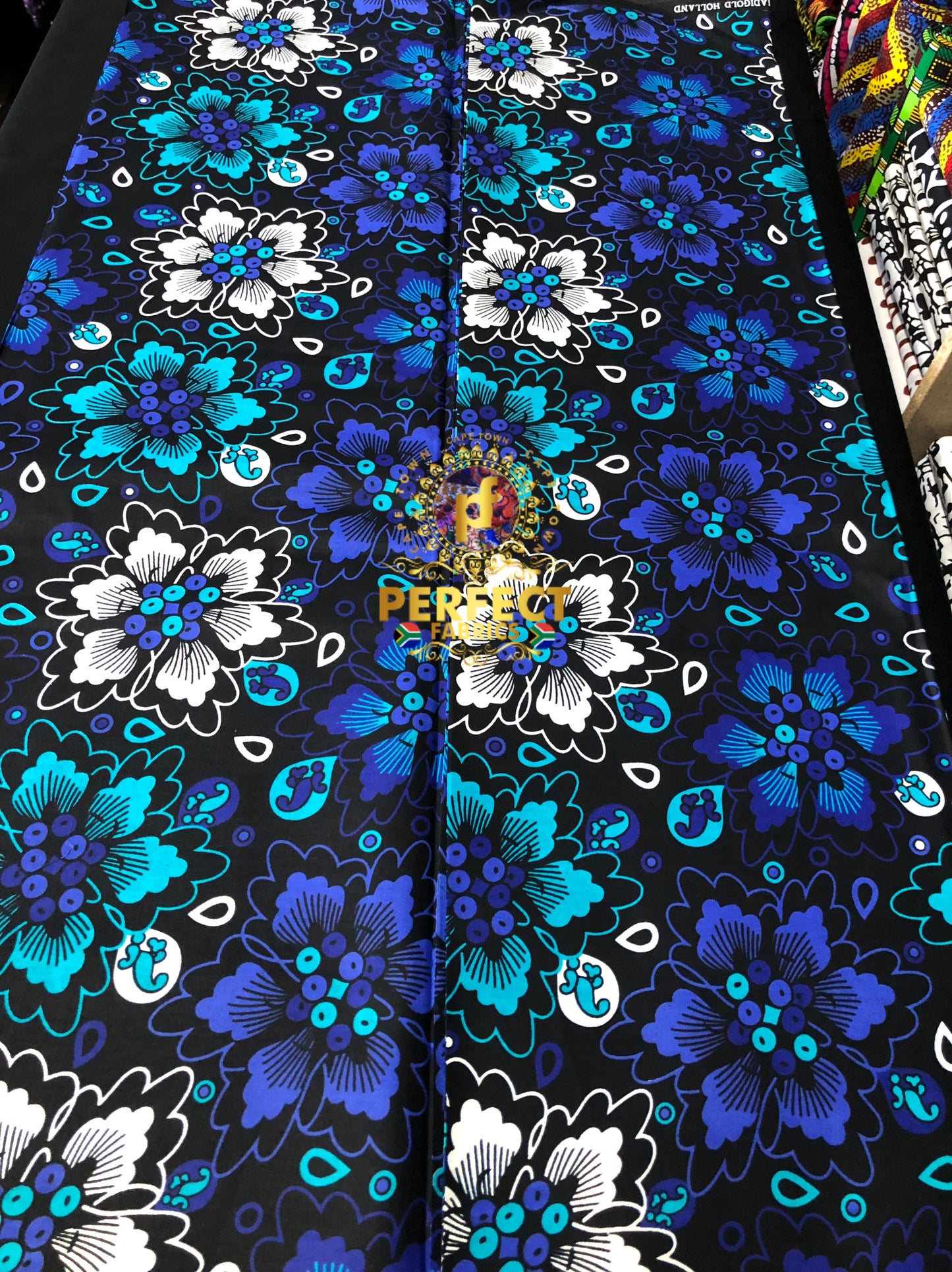 Blue Floral Ankara