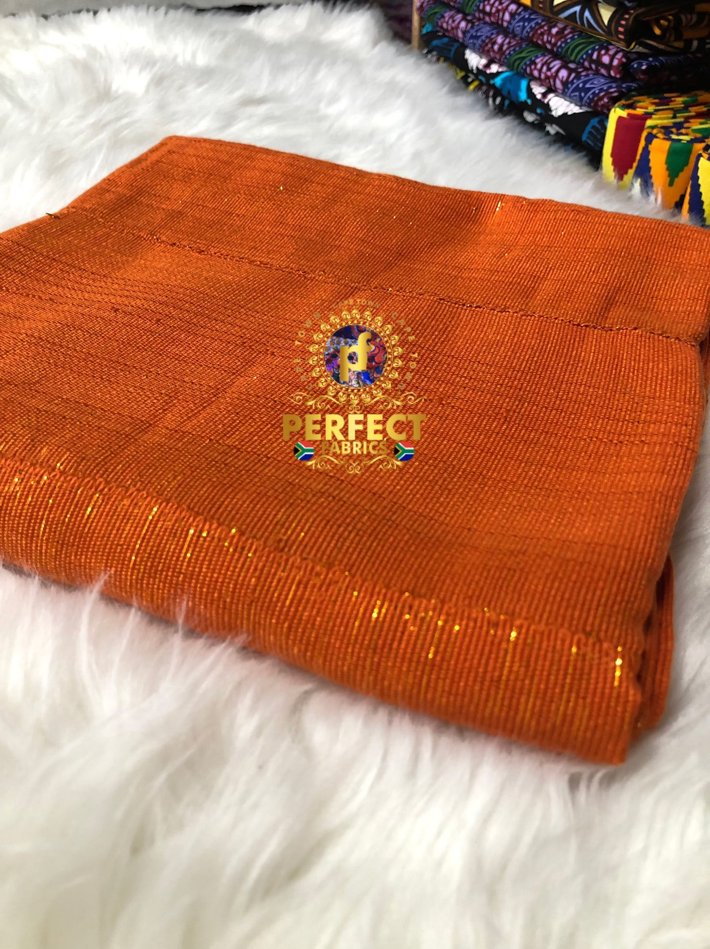 Ashanti- Orange Shimmery Plain