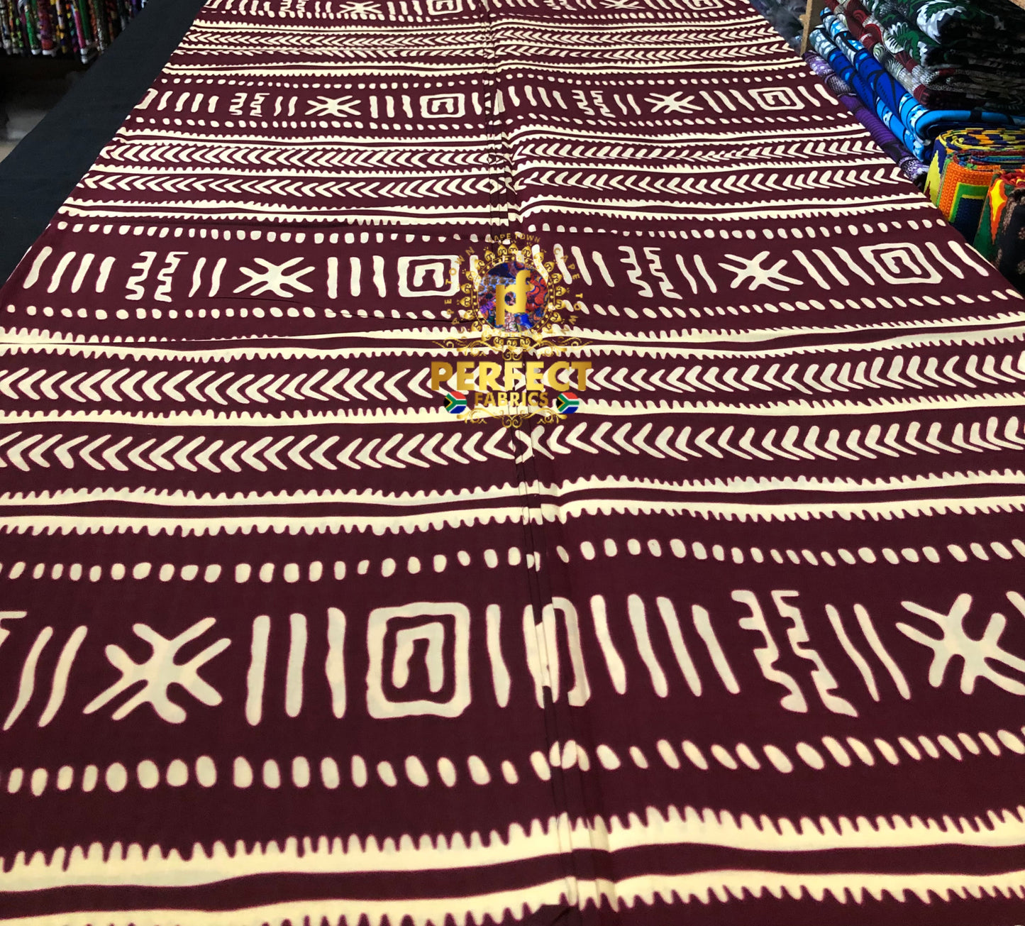 Maroon & Cream Tribal Ankara
