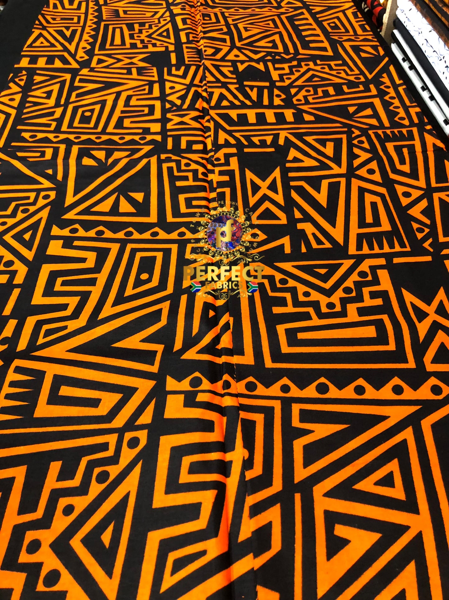 Black & Orange Tribal Ankara