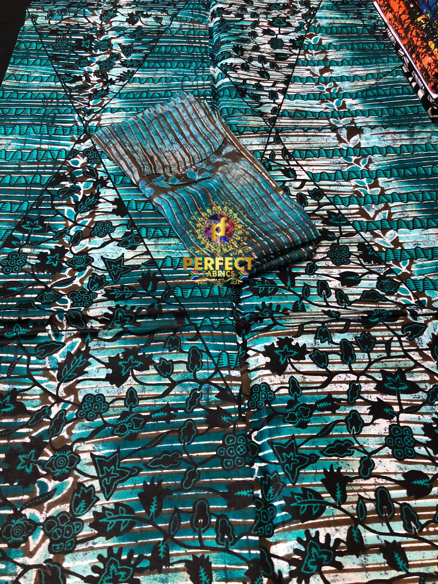 Ankara Cotton & Chiffon Set