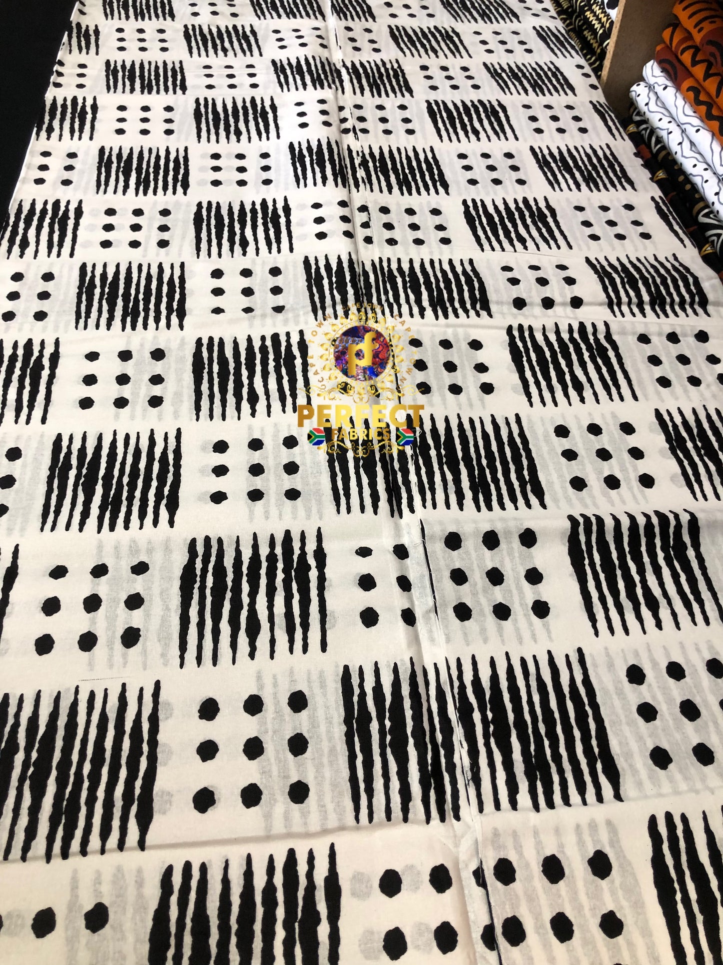 White & Black Tribal Ankara