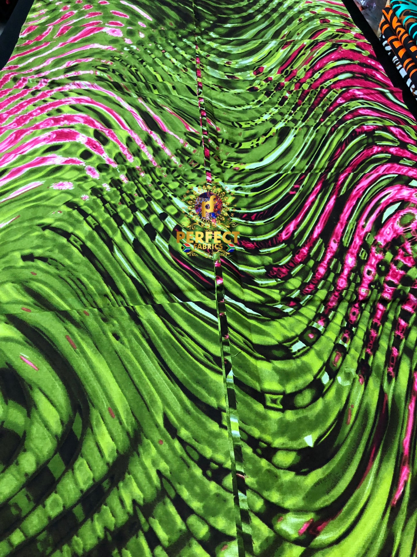 Unique Green & Pink Adire Ankara