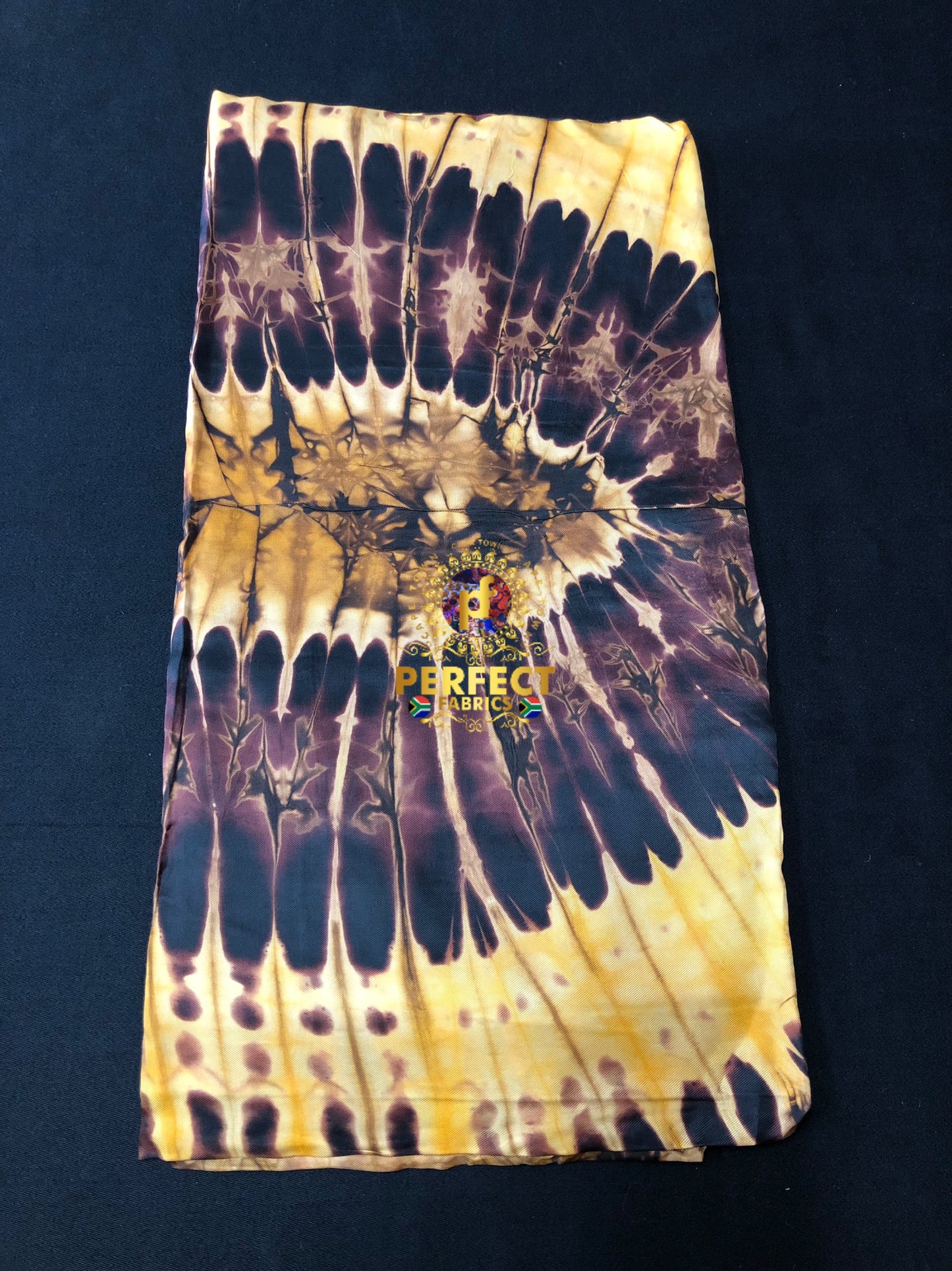 Mustard Yellow Silk Adire