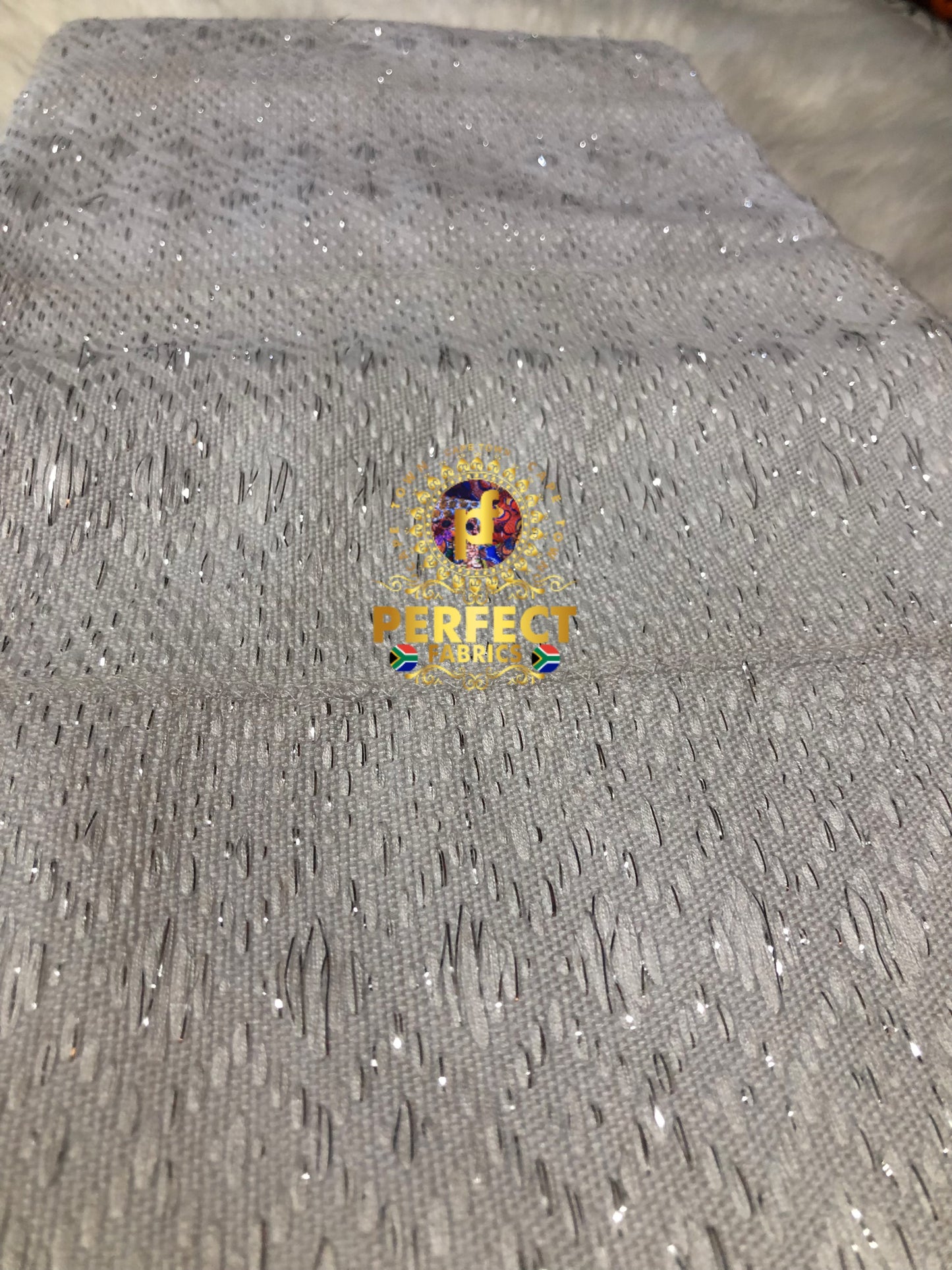 White & Silver Ashanti Kente