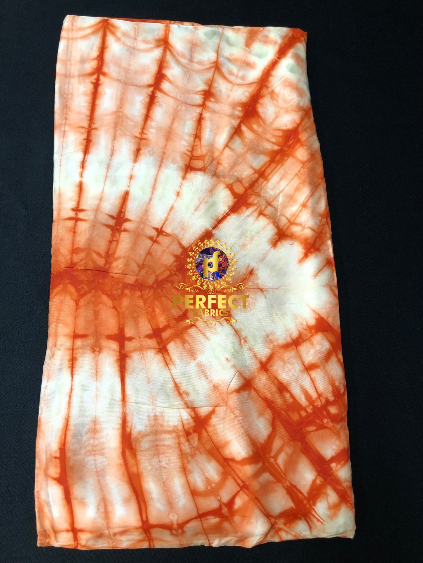 Orange Silk Adire