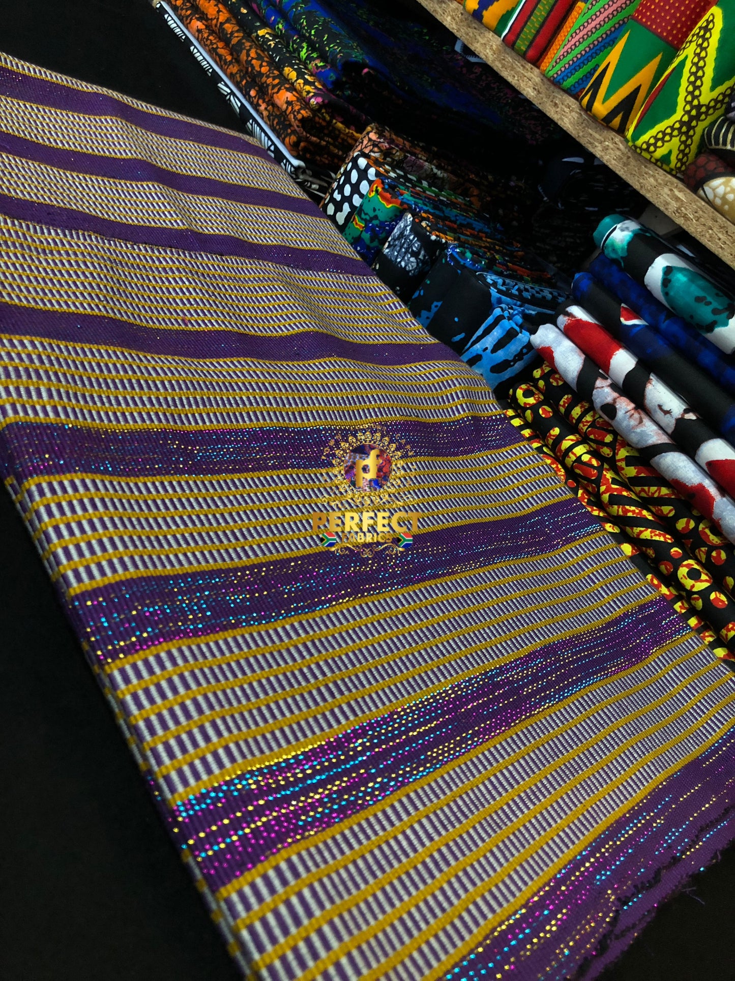 Fugu - Purple & Gold Kente