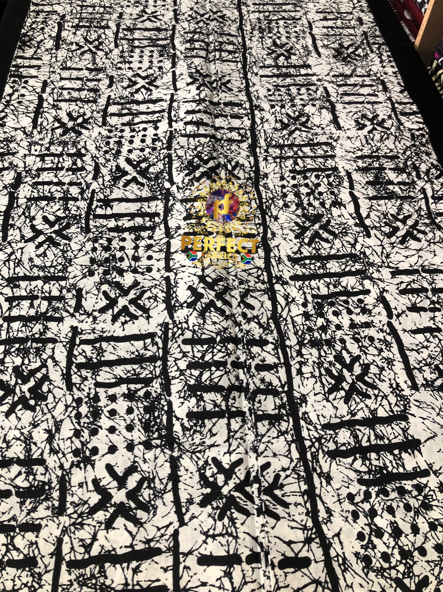 White & Black Tribal Ankara