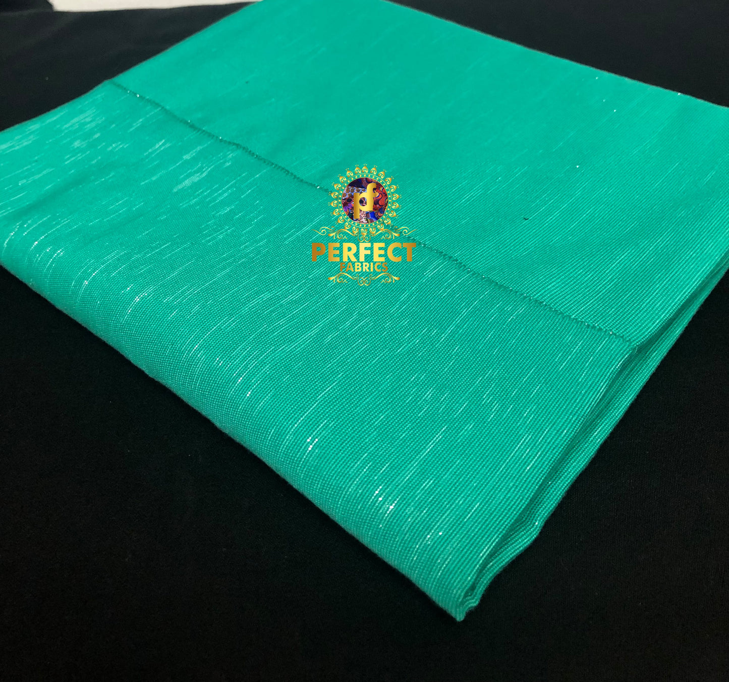 Fugu- Turquoise Green Shimmery Plain