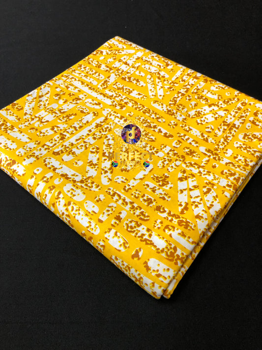 Yellow & White Adire Ankara