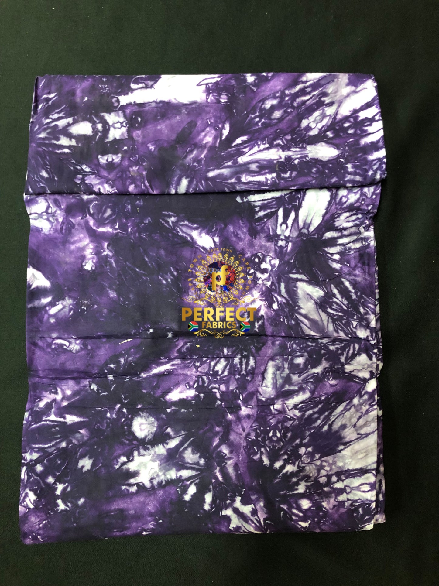 Purple Splash Cotton Adire