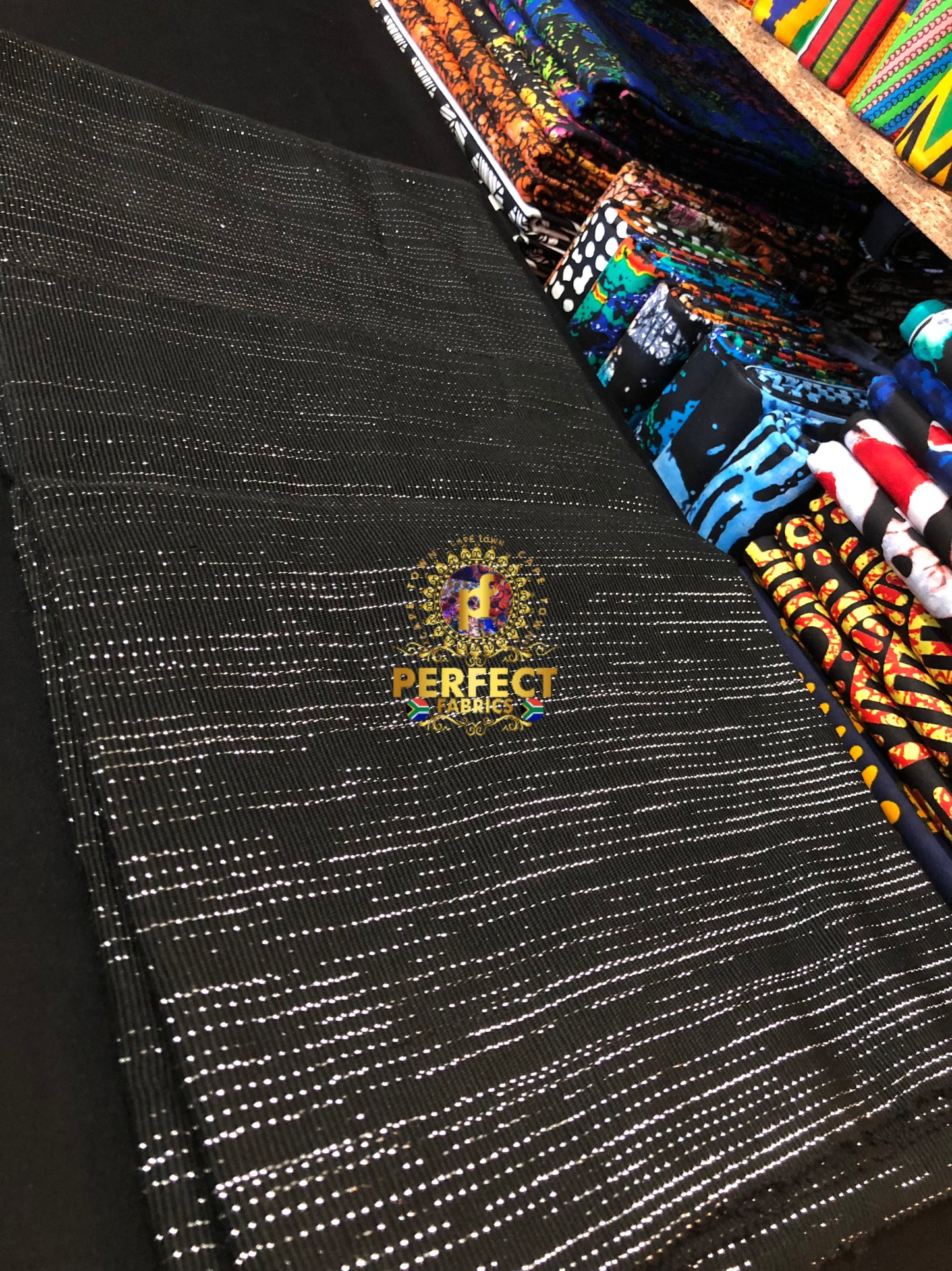 Fugu- Black & Silver Shimmer Plain