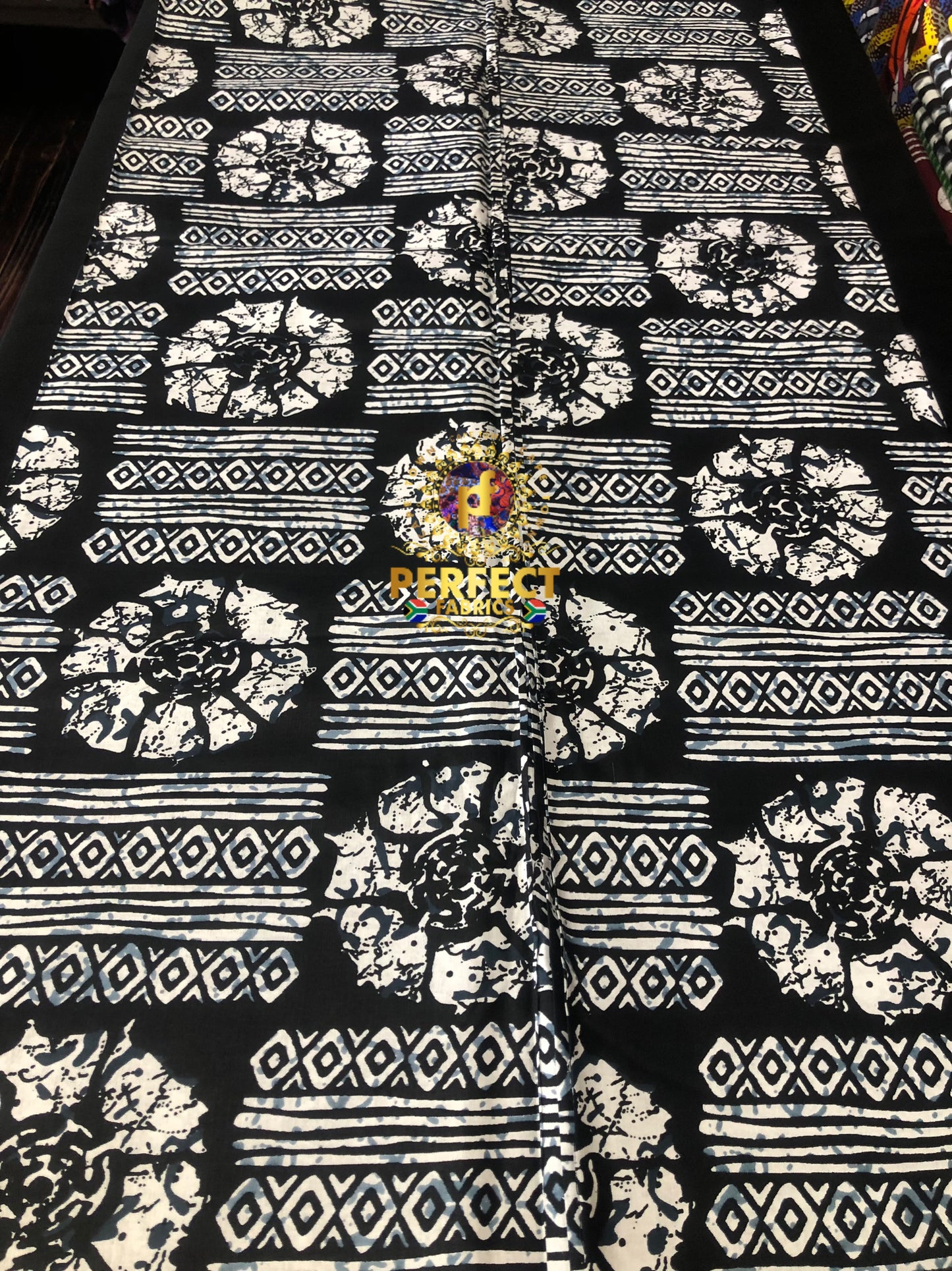 Black & White Adire Ankara