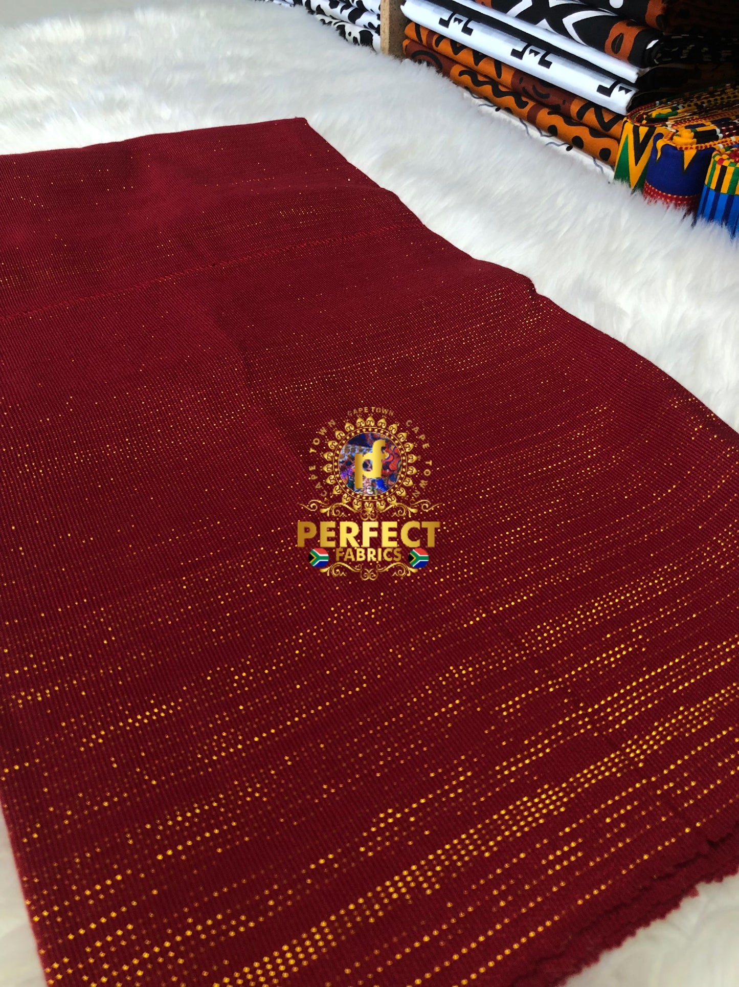 Fugu- Maroon & Gold Shimmery Plain