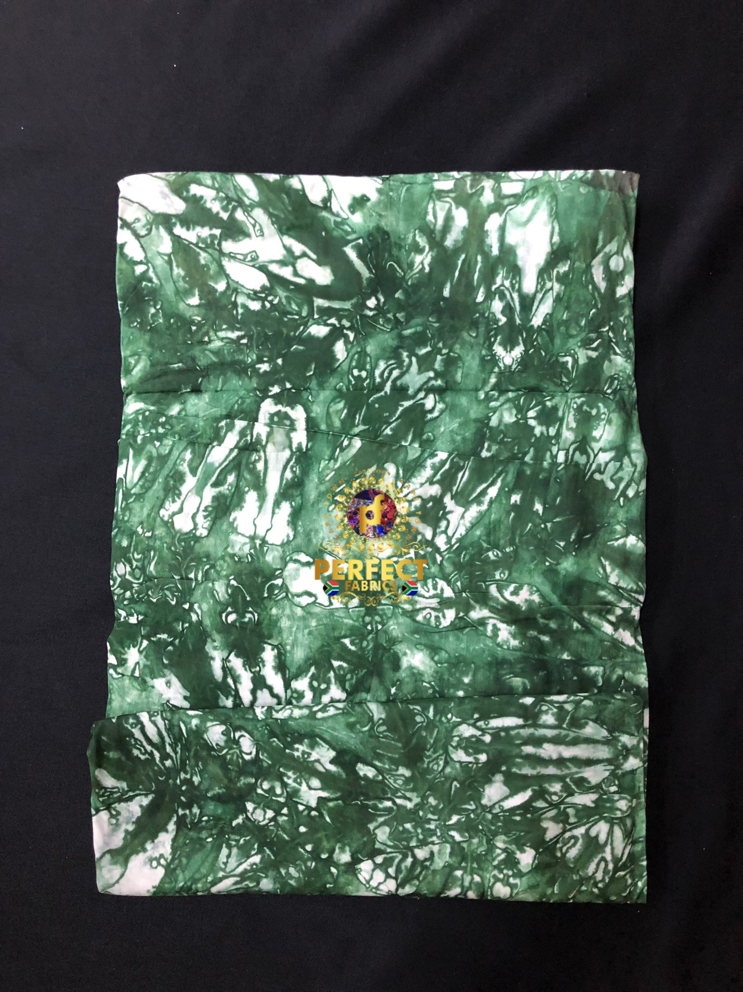 Green Splash Cotton Adire