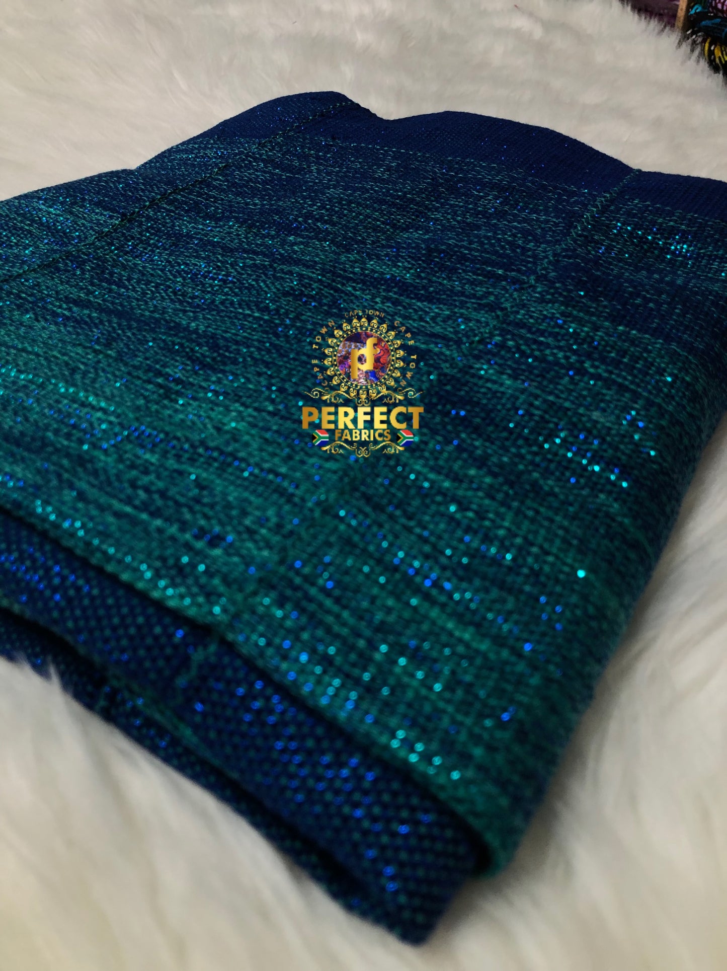 Blue Tones Ombre Kente