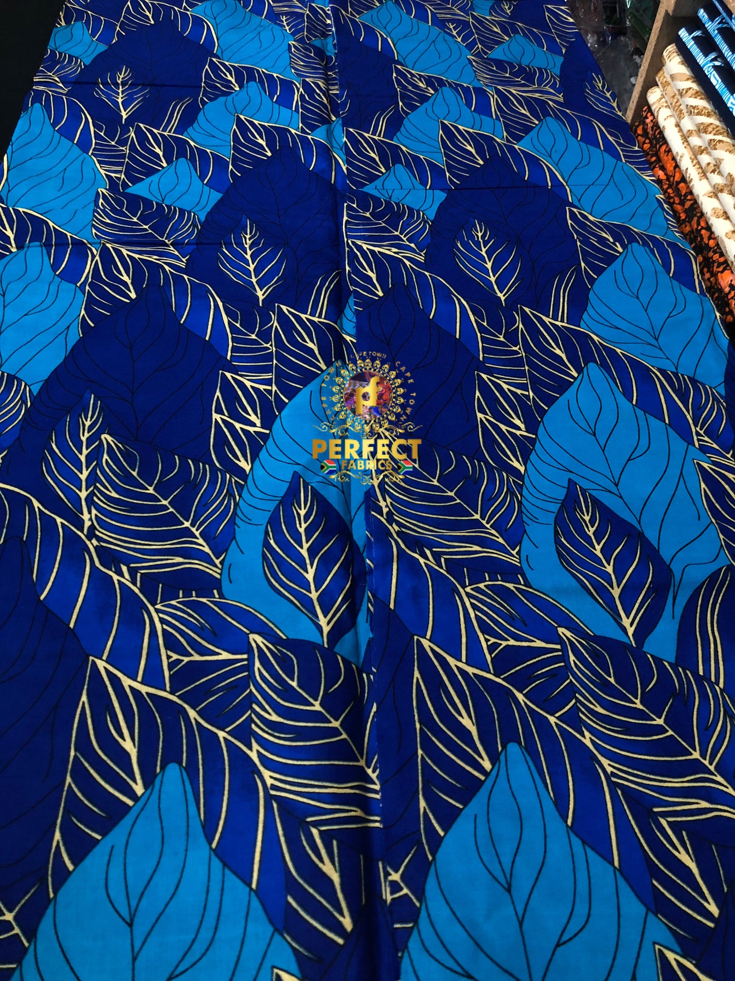 Unique Blue Cotton Ankara