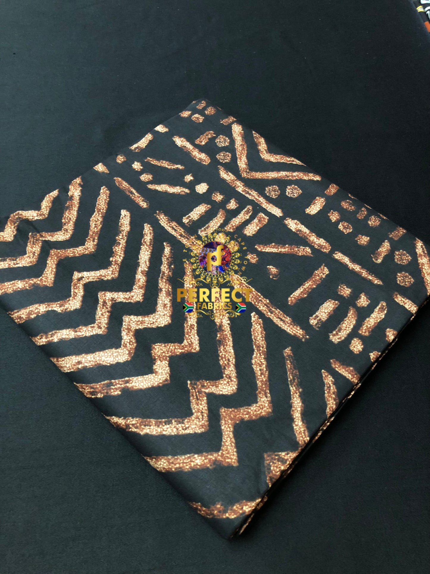 Brown & Black Tribal Ankara