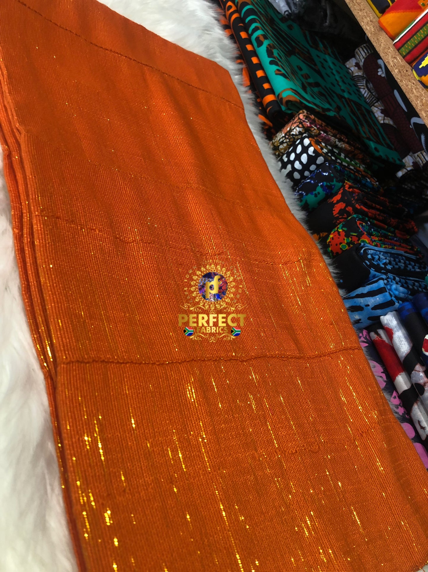 Ashanti- Burnt Orange Shimmery Plain