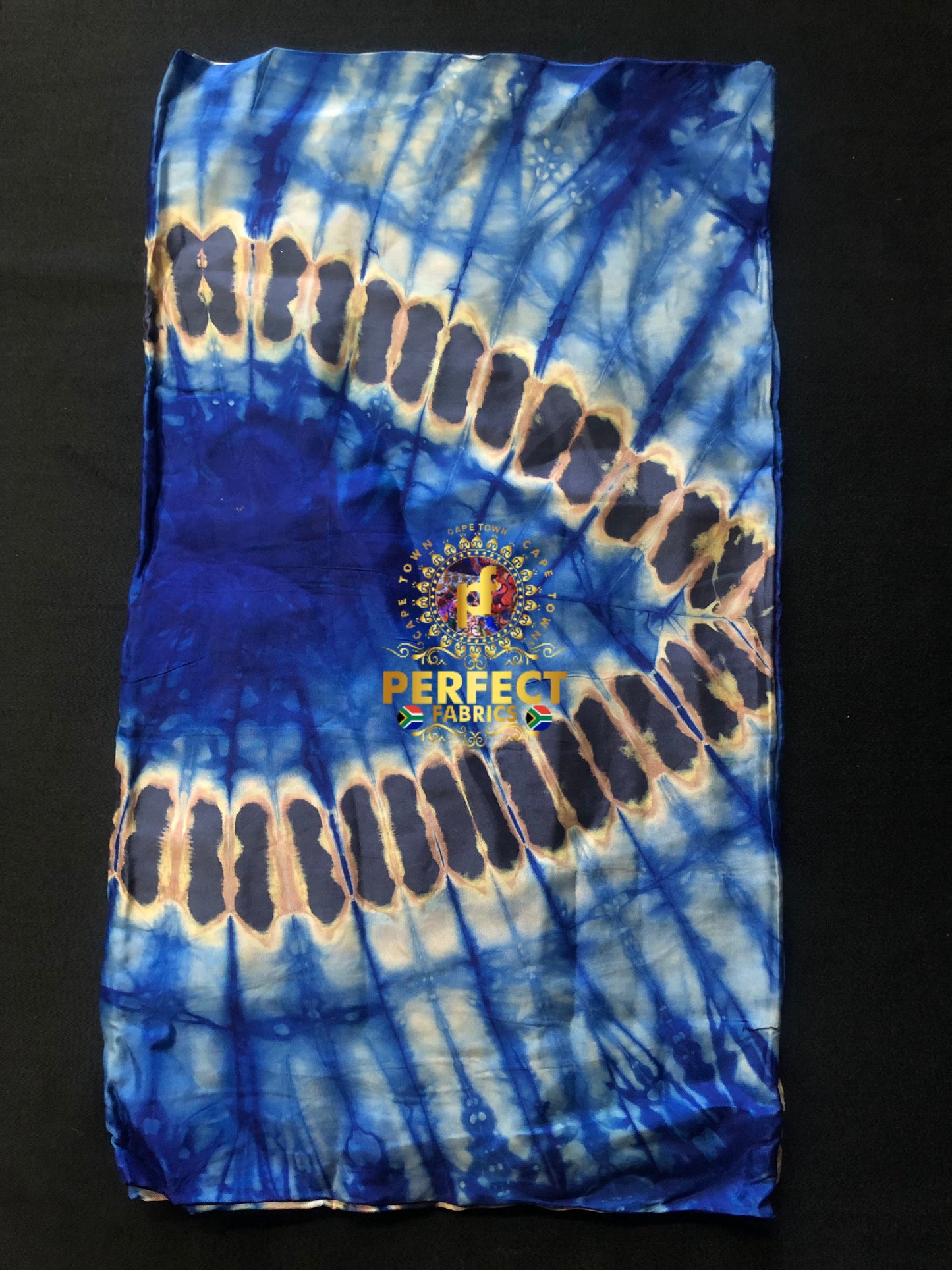 Blue & Black Silk Adire