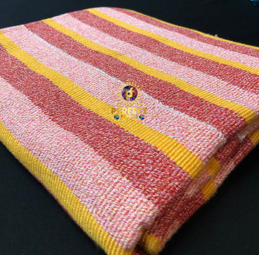 Fugu- Baby Pink & Gold Mix Kente