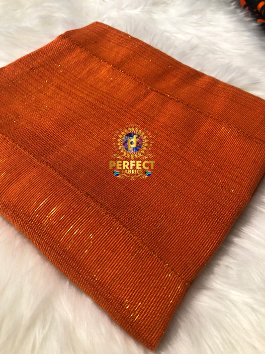 Ashanti- Burnt Orange Shimmery Plain
